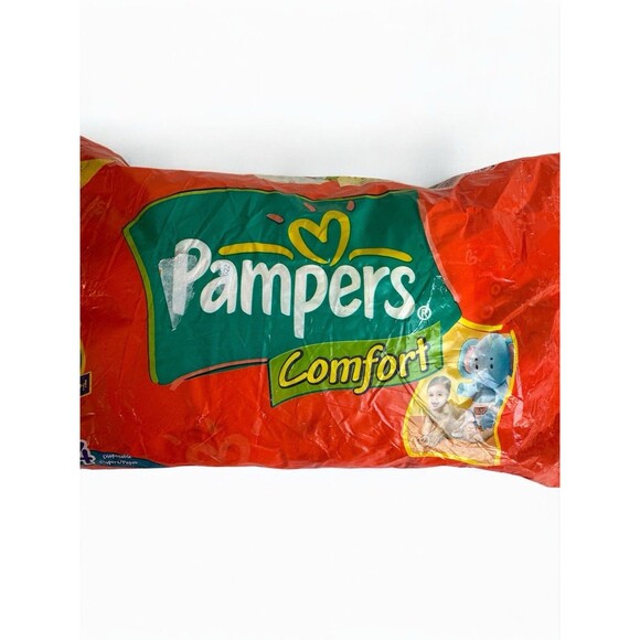 Vintage Pampers Comfort Diapers from Philippines South East Asia 4pk Sealed RARE - Picture 4 of 15